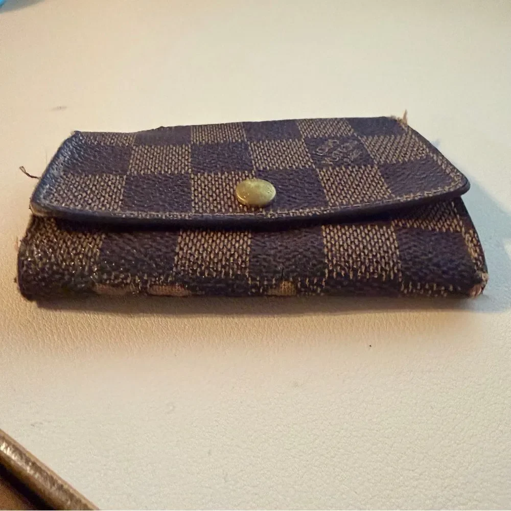 Louis Vuitton Damier Ebene 6 Key Holder Wallet - Brown and Dark Brown